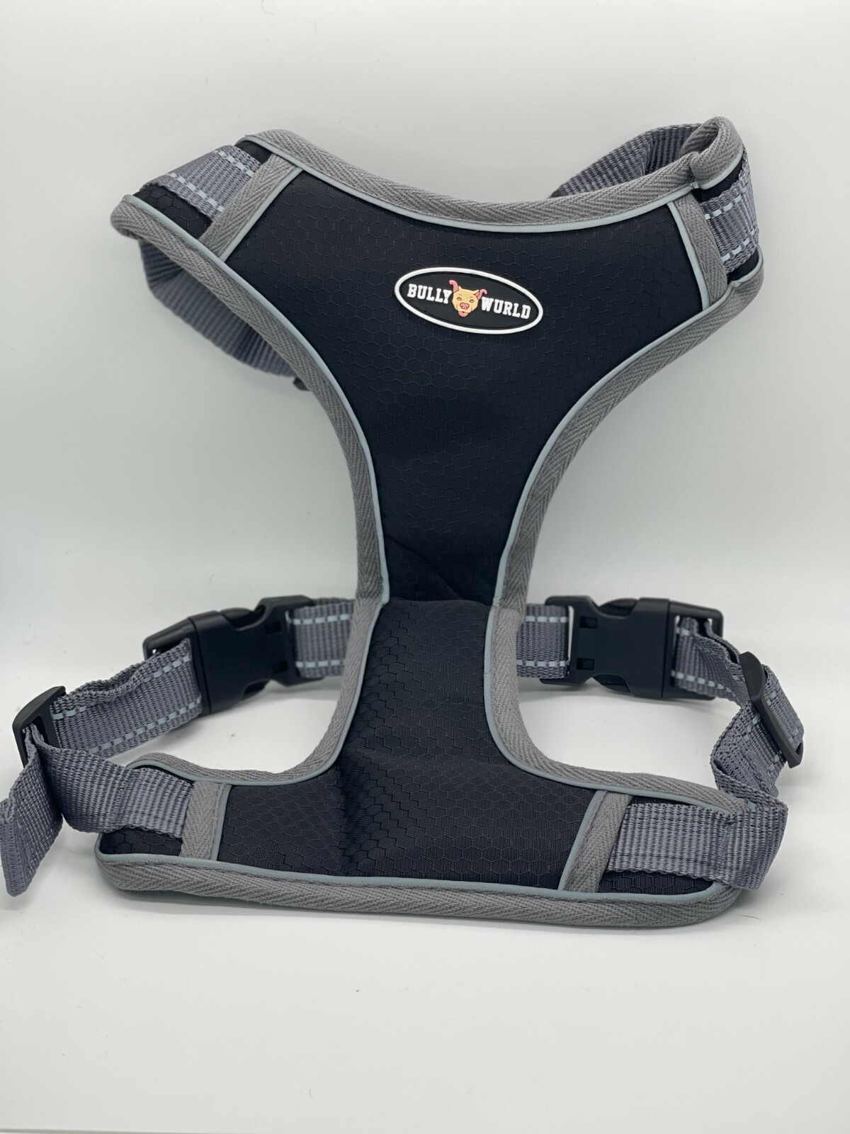 Dog Harness Big Dogs Sz S-XL, Nylon, Reflective(fits all breeds)(Bully Wurld)