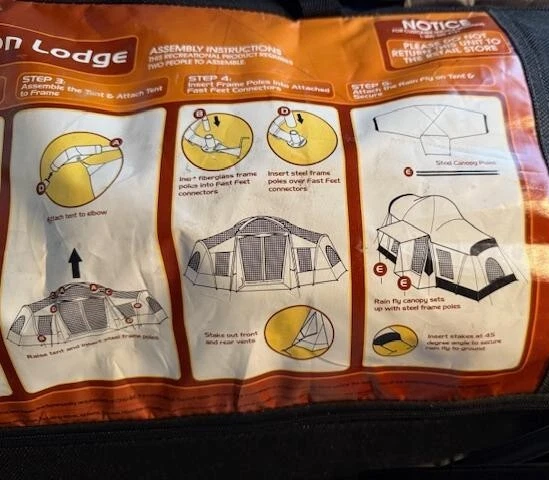 OZARK TRAIL 3 HABITACIONES 20' X 11' X 6'6" XL ALOJAMIENTO DE VACACIONES 10 plazas con aire acondicionado y aseo Foto 3 de 4