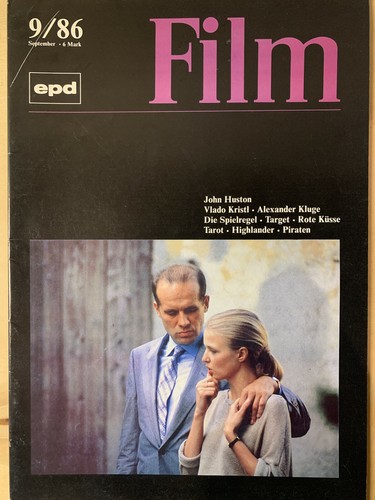 epd Film 9/86 Fernsehen Kino John Huston Vlado Kristl Highlander Piraten Target - Bild 1 von 1