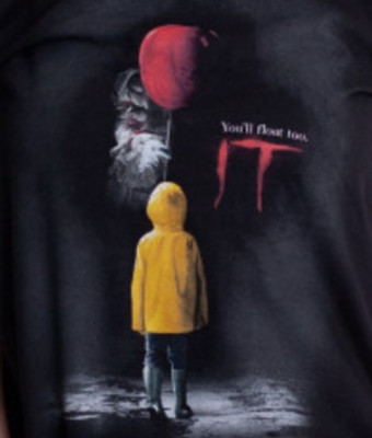 NEW It Women's You'll Float Too. IT Cropped Graphic T-Shirt Size XXL