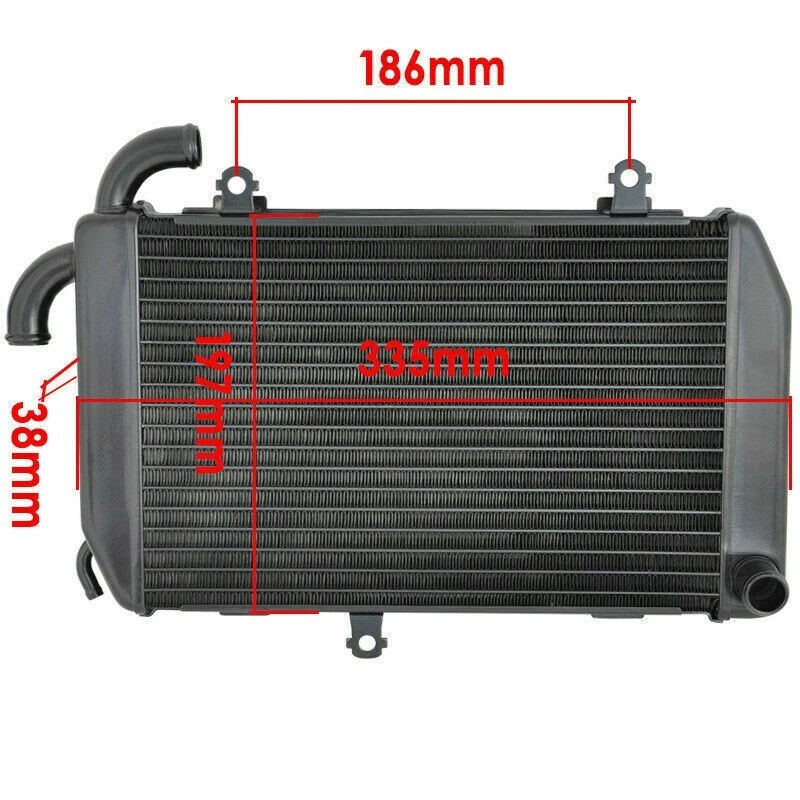 Radiadores de refrigeración de aluminio para motor derecho Honda GL1800 2006-2017 Goldwing 1800 Foto 2 de 2