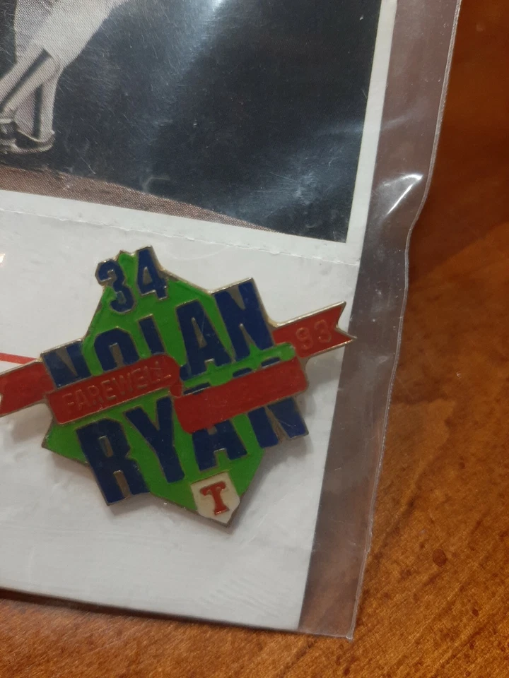 Nolan Ryan 1993 # 34 Farewell to a Legend Pin Series Sponsored by Dr. Pepper cap - Image 4 of 4