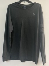 U.S POLO ASSN. Men's Size L Casual Long Sleeve Sweater Gray