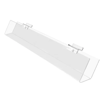 DISPLAY STANDS LTD Acrylic Slatwall Angled Shelf Pockets Greeting Cards 60cm Wide (DS36/600)