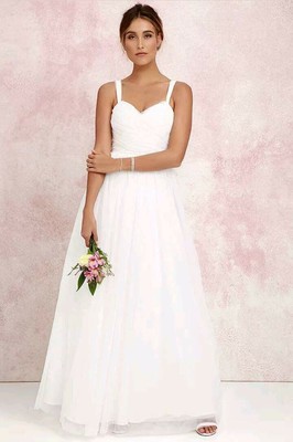 simple wedding dress no train