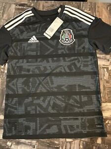 Details about Adidas Youth Kids 19/20 Mexico Home Soccer Jersey Size Large Black DP0208