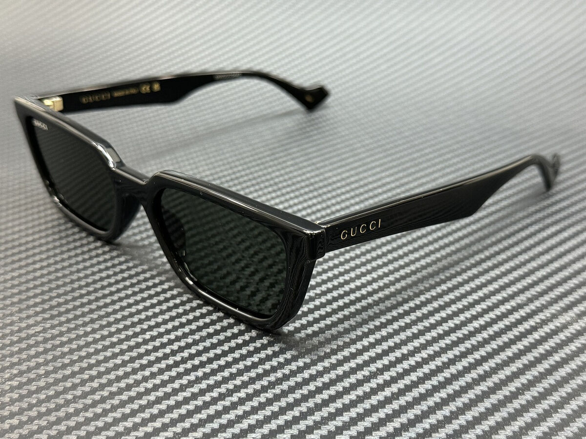 GUCCI GG1539S 001 Black Dark Grey Men's 55 mm Medium GUCCI GG1539S 001 Black Dark Grey Men's 55 mm Medium