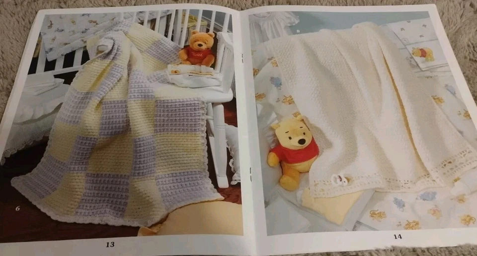 Disney Home Cuddly Pooh Crochet Afghans Pamphlet With 9 Patterns - Image 3 of 4