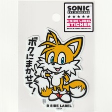 Sonic The Hedgehog x B-Side Label Sticker Tails Waterproof Sega Games Japan