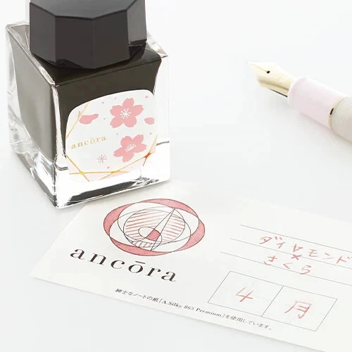 Pluma Estilográfica SAILOR Ancora Flor de Nacimiento y Piedra de Nacimiento Serie Enero-Diciembre Foto 4 de 4