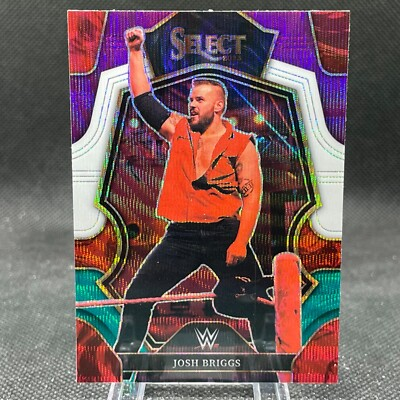 #ad Josh Briggs 2023 Panini Select WWE Premier Level Tri Color Prizm #194 $4.50