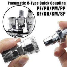 Pneumatic C-Type Quick Coupling Quick Release Connector For Air Water Compressor