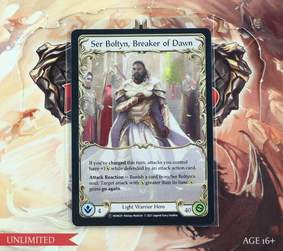 Flesh And Blood Double Sided Boltyn MON030 Ser Boltyn, Breaker of