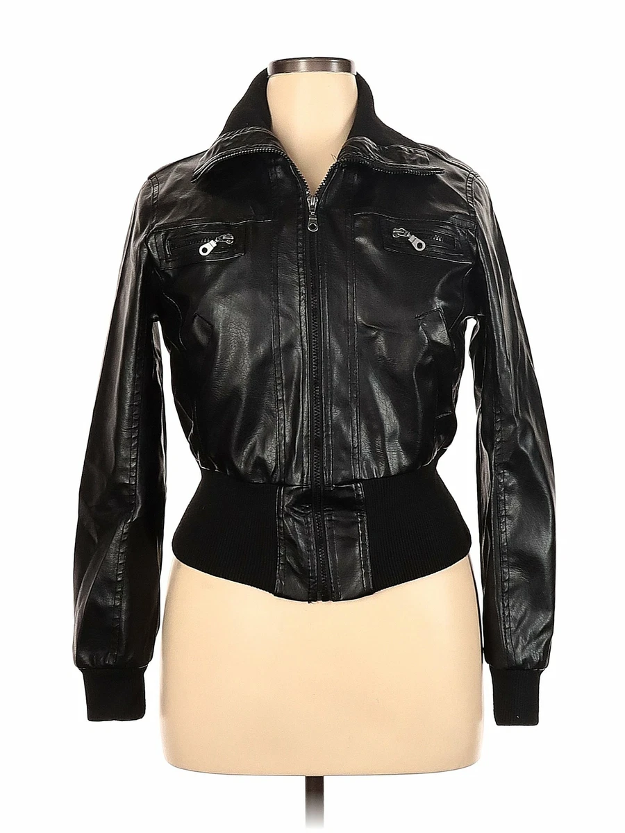 Miley cyrus max azria leather jacket cheap