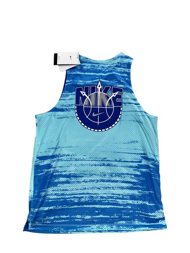NEW Nike Standard Issue Reversible Mesh Basketball Mens Jersey Blue DV9606-482 - Picture 7 of 10