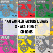 Complete Akai S1000 / S2000 / S3000 Xl Official Library: 8 Custom Cd Roms. Sta