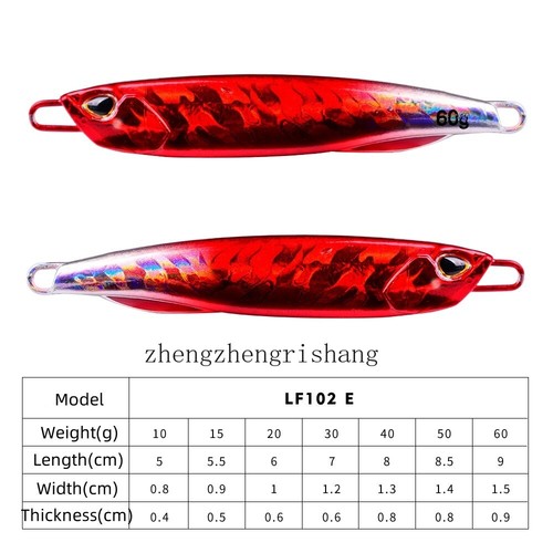 Saltwater Slow Fall Fishing Lures Sinking Metal Flat Jigs Jigging Bait 10g-60g - Bild 9 von 20