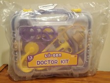 Lil Gen Play Doctor Kit w/ Toy Stethoscope etc.  Book Oliver's Day as a Doctor
