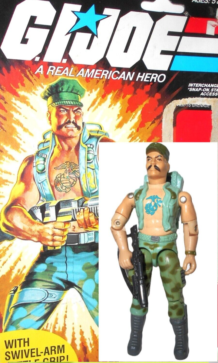 gi joe 1983 GUNG HO v1 complete w FULL CARD vintage original