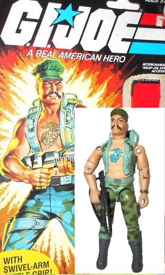 gi joe 1983 GUNG HO v1 complete w FULL CARD vintage original