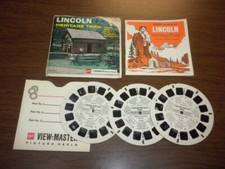 LINCOLN HERITAGE TRAIL A 390 Viewmaster 3 reels PACKET SET