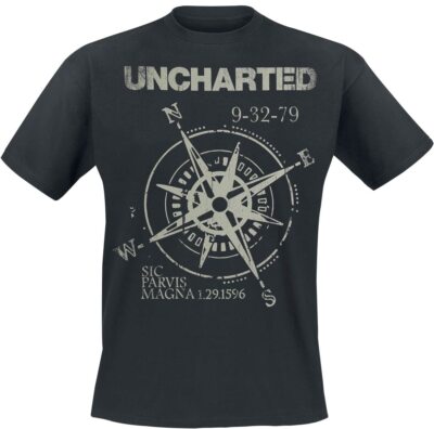 DIFUZED Uncharted - Herren Männer Jungen Kurzarm T-Shirt