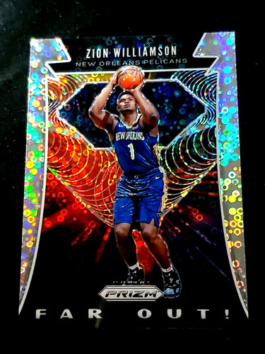 Zion Williamson [Gold Prizm] #24 2019 Panini Prizm Far Out card