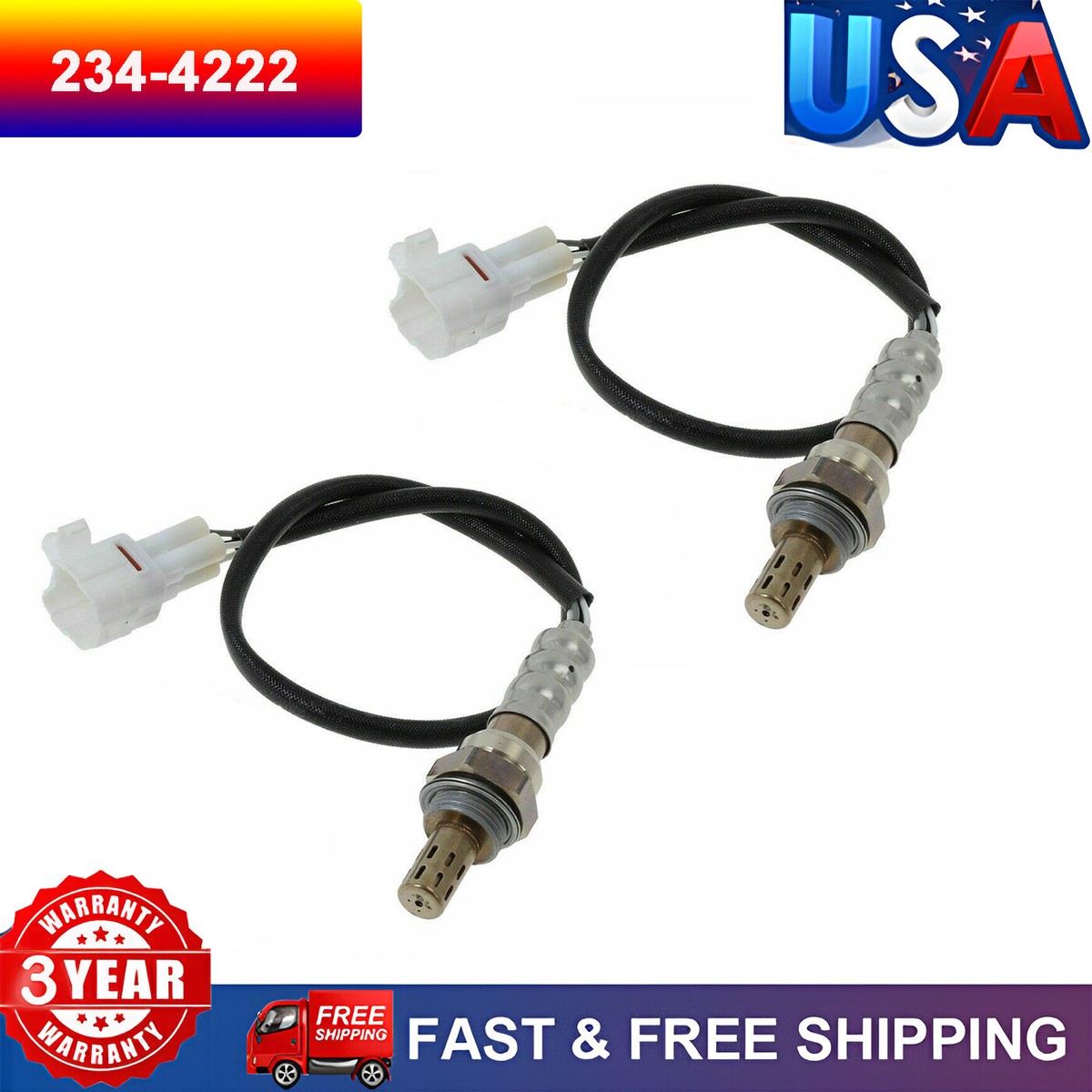 2pcs Oxygen Sensors for Suzuki Grand Vitara 2.7L V6 2001 & XL-7