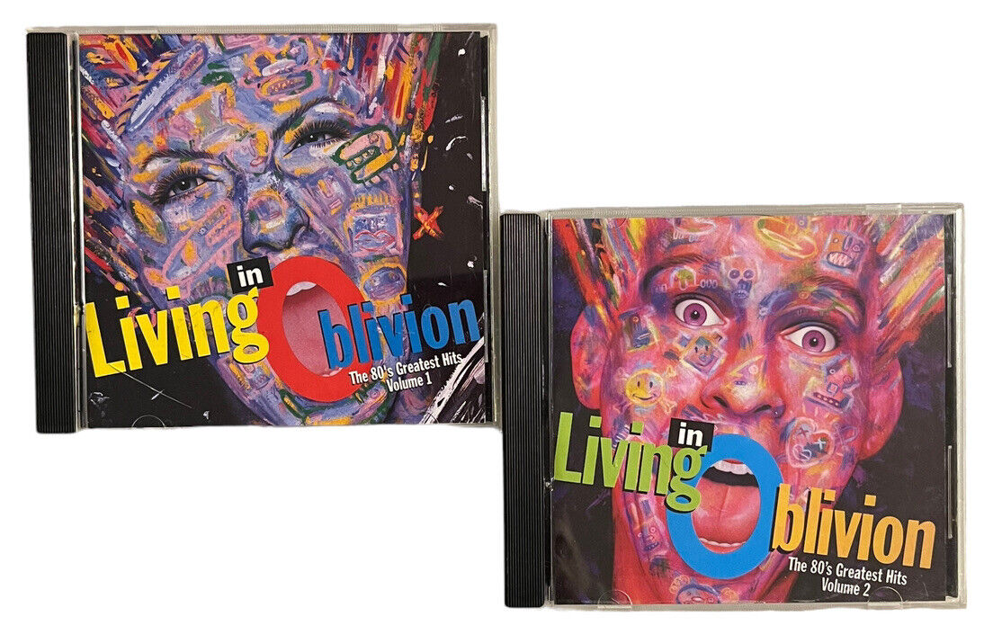 Living in Oblivion The 80’s Greatest Hits Volumes 1 & 2 Lot EMI Records USA