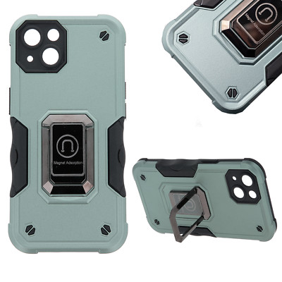 FÜR XIAOMI POCO X5 PRO 5G - BULKY Hoder Handy Tasche Case Ring Hülle Cover GRÜN