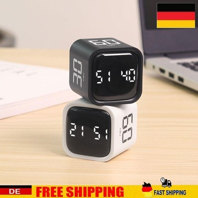 Gravity Sensor Flip Timer Mute Vibrate and Adjustable Sound Alert Visual Timer