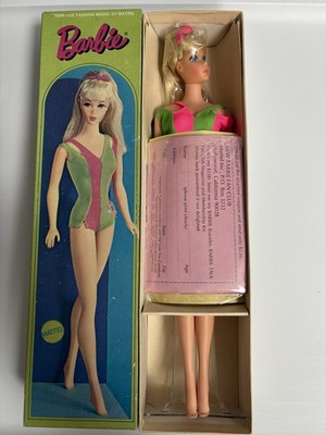 Barbie VINTAGE Blonde STANDARD BARBIE Doll NRFB MIB MIP