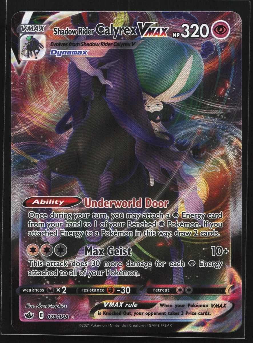 ポケモンカード Calyrex VMAX #086 GEM MT Shadow Rider Calyrex VMAX (Alternate Art Secret) - SWSH06