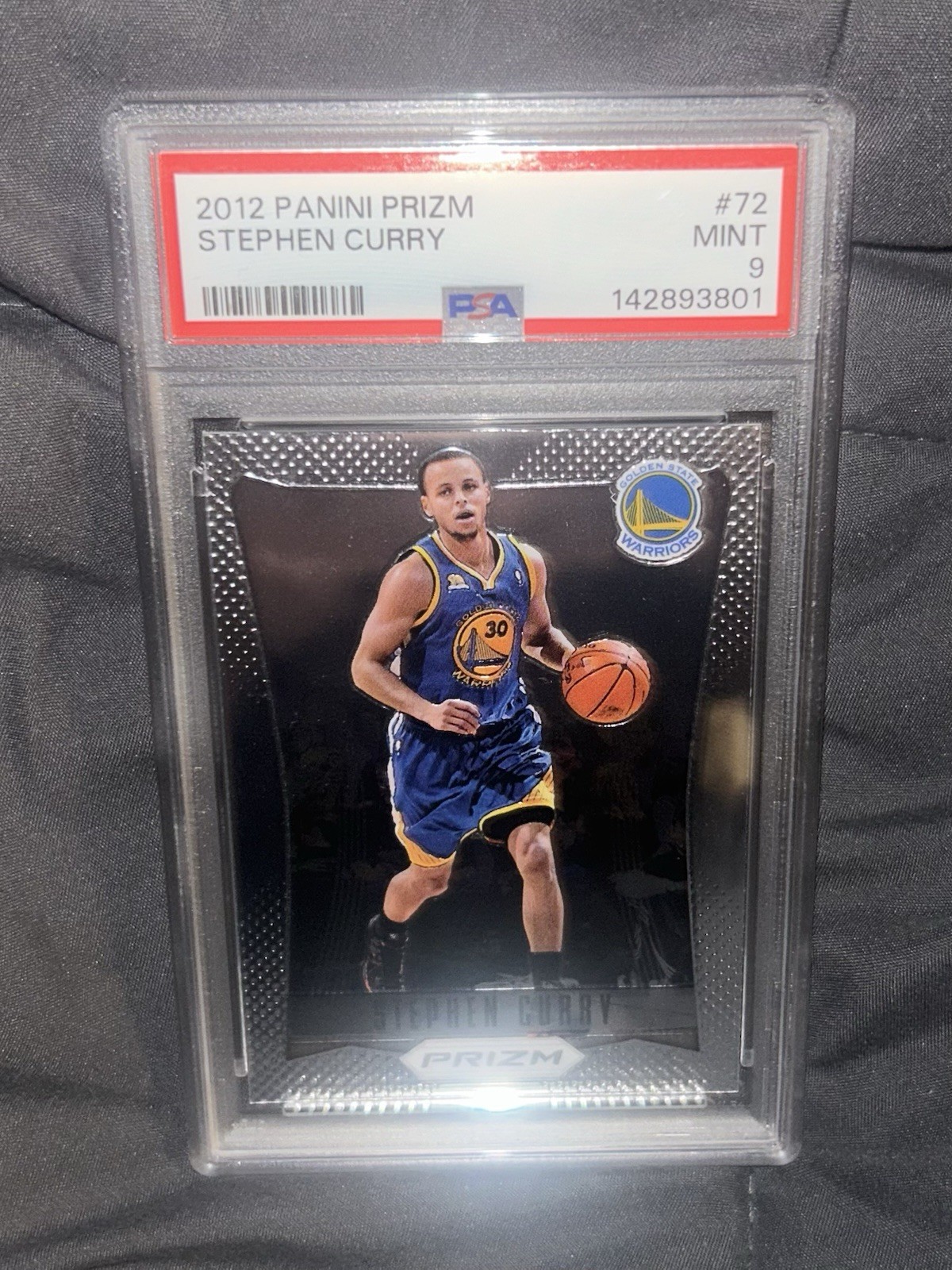 Panini 2012-13 Prizm Stephen Curry Warriors #72 PSA 9 Graded Basketball Card