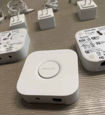 Philips Hue Bridge  2.1 Model# 3241312018A Hub w/ Power Adapter (Used)