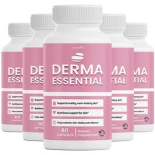 5 Pack Derma Essential Capsules Premium Derma Essential for Skin Clarity