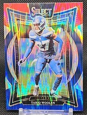 2024 Panini Select Football Tariq Woolen Red & Blue Shock Card #95 Seahawks