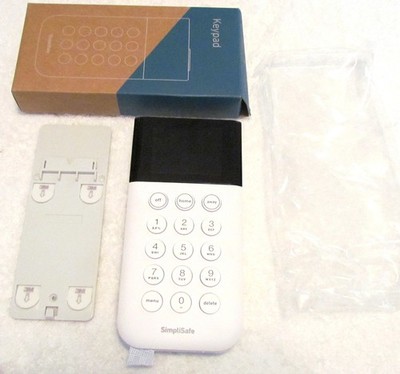 SimpliSafe SSKP3 Wireless Keypad White GEN 3 Open Box Fresh Batteries