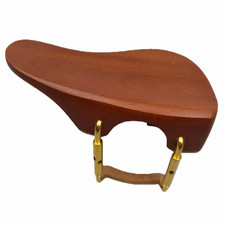 4/4 Ebony Violin Chin rest Installed Matel clamp screw Cork, jujube wood