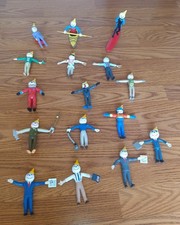 Jack in The Box Bendable Figures Posable Toys Vintage 1990s Lot of 16 No Doubles