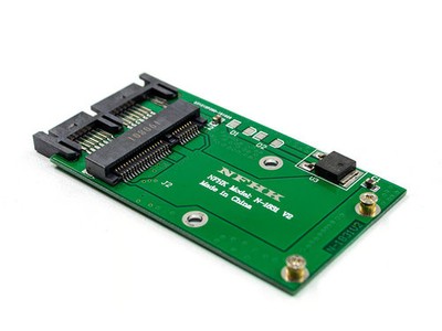 Replacement MINI PCI-E/mSATA TO 1.8  MICRO SATA adapter card PC Zubehör
