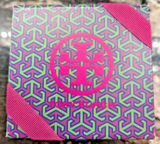 Tory Burch Gift Jewelry Box Ribbon 100% Genuine From Store 4" x 4" x 3.5" New