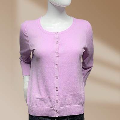 By Design Women s Lilac Purple Button Up Cardigan  Size Medium Petite  NWT