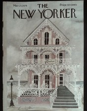 The New Yorker March 25, 1974 Laura Jean Allen Cover, Complete Magazine The New Yorker March 25, 1974 Laura Jean Allen Cover, Complete Magazine