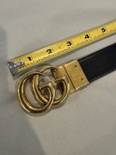 Reversible Authentic Gucci GG Marmont Thin Belt