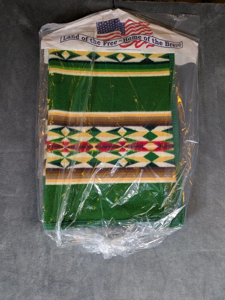 Pendleton Beaver State Blanket Throw Green Southwestern Geometric Lap Stripe - Image 2 of 4