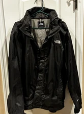 North Face Men’s Lightweight Windbreaker Jacket Size XL HyVent/ Black