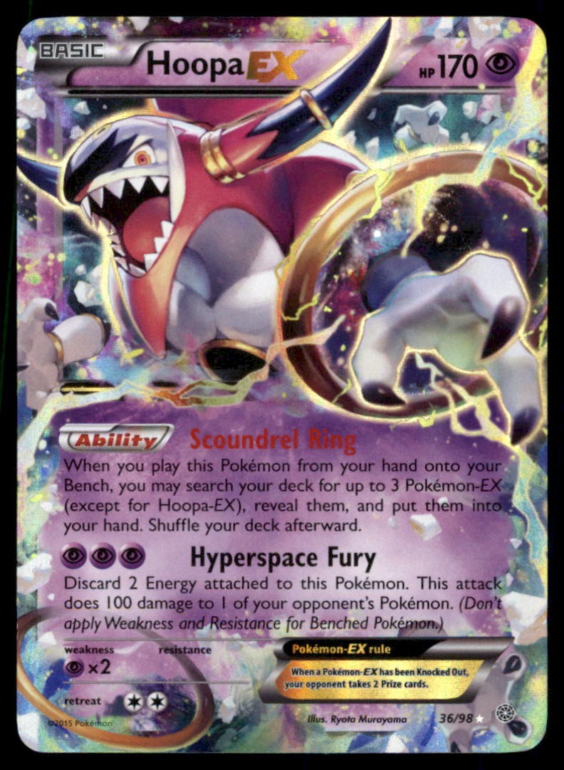 Hoopa EX 36/98 Holo Ancient Origins Pokemon Card
