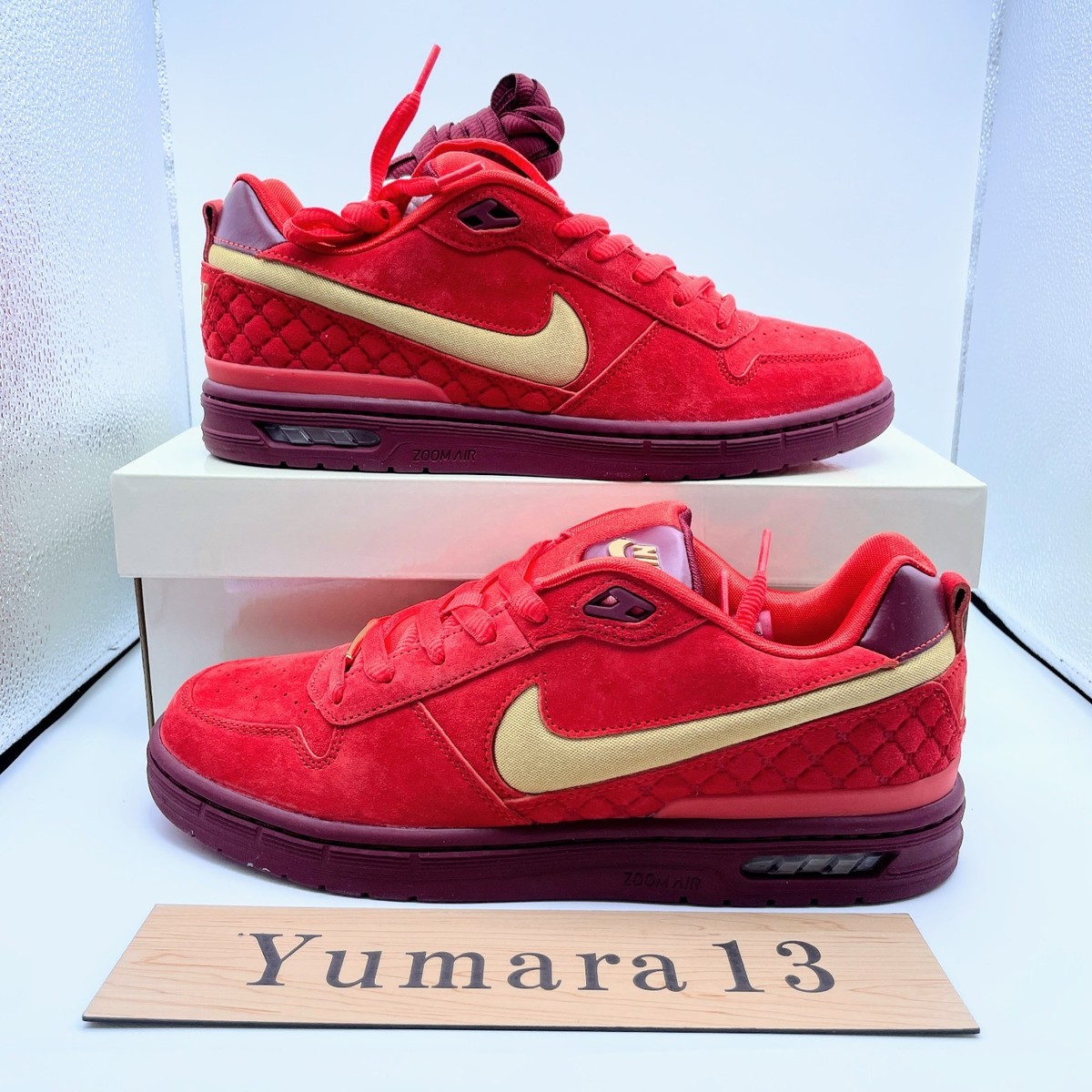 Paul Rodriguez × Nike SB P-Rod 1 Habanero Red Team Red IQ5648-600