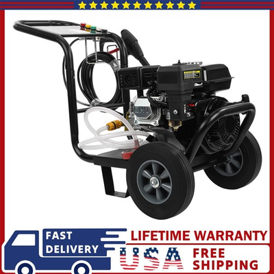 #ad 212cc Gas Pressure Washer 3500PSI 2.6GPM Quick Connect 5 Nozzles For Cars Fences $254.99